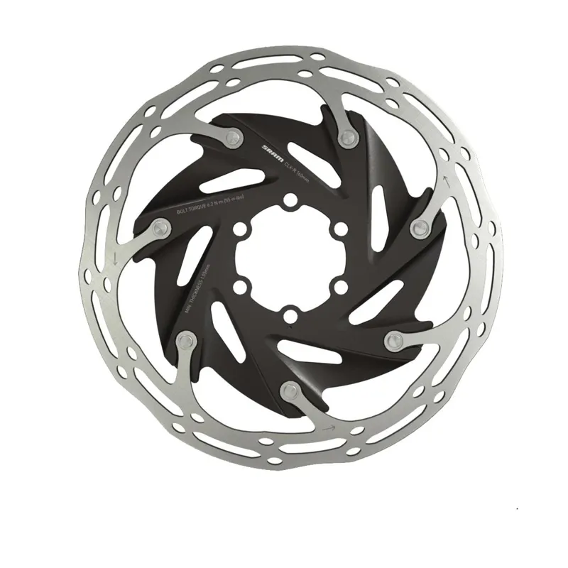 Sram Centerline X Road 2 Piece  160mm Rounded Rotor in Black