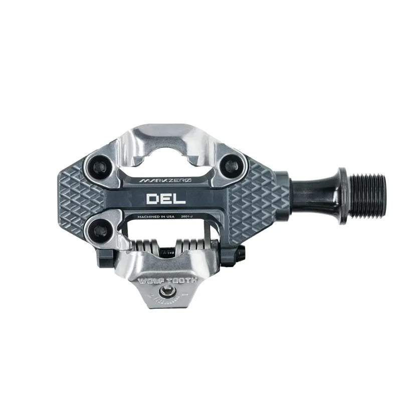 Wolf Tooth Components MK0 DEL Gravel Race Clipless Pedals Alloy 9/16 in Shadow Gray-1