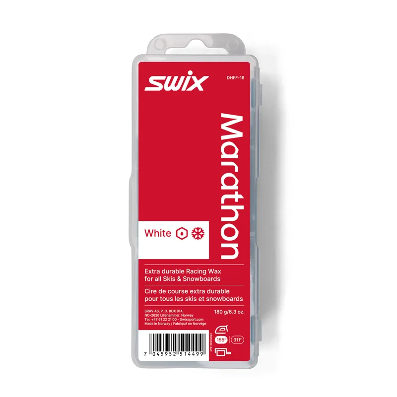 Swix Marathon Glide Wax 180g in White