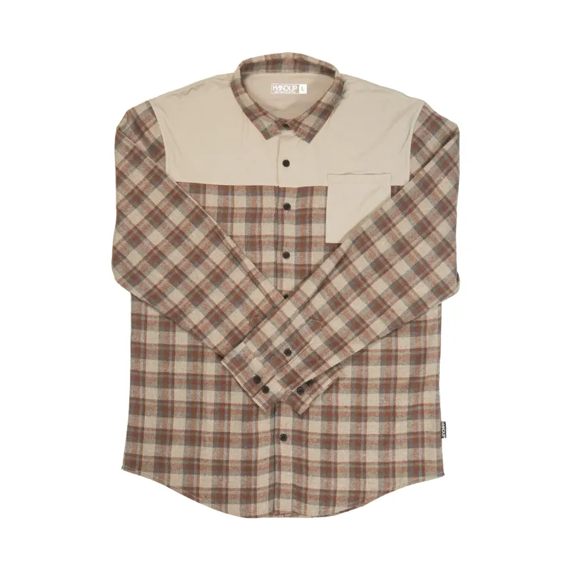 Handup FlexTop Flannel in Saddle Brown/Sand