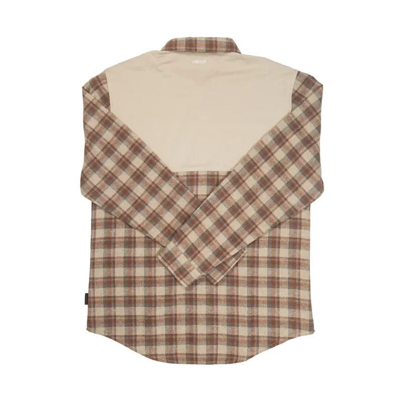 Handup FlexTop Flannel in Saddle Brown/Sand-1