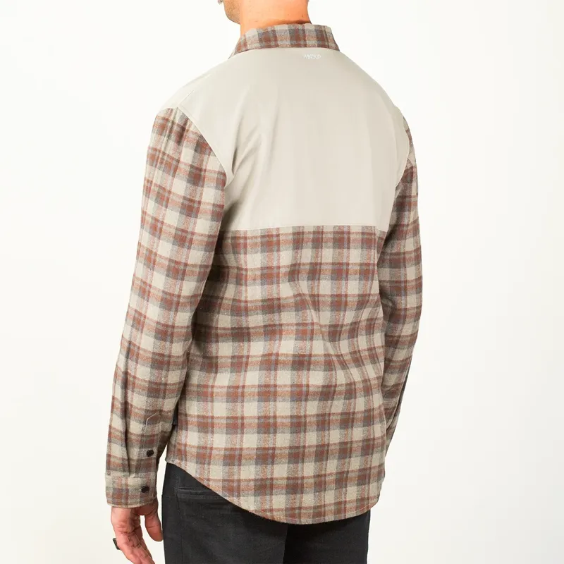 Handup FlexTop Flannel in Saddle Brown/Sand-3