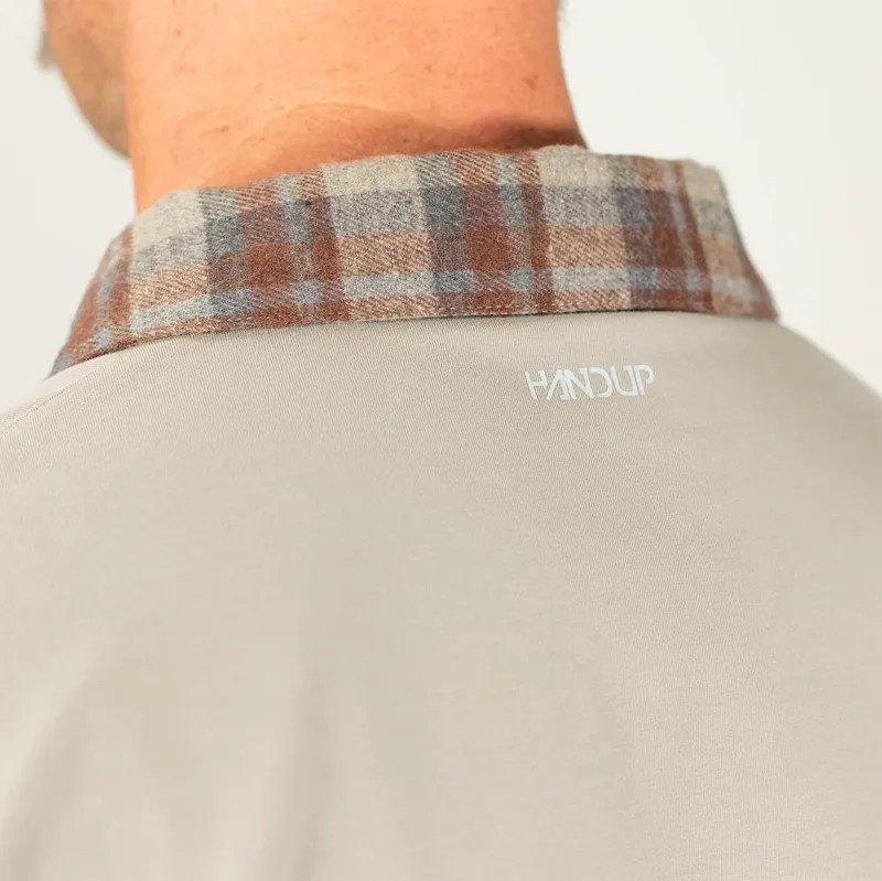 Handup FlexTop Flannel in Saddle Brown/Sand-7