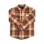 Handup Flow Flannel in Orange/Brown