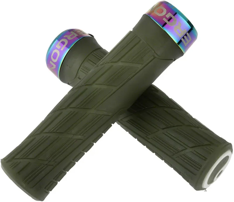 Ergon ge1 Evo Factory Gel Grips Frozen Moss/Oil Slick Green-1