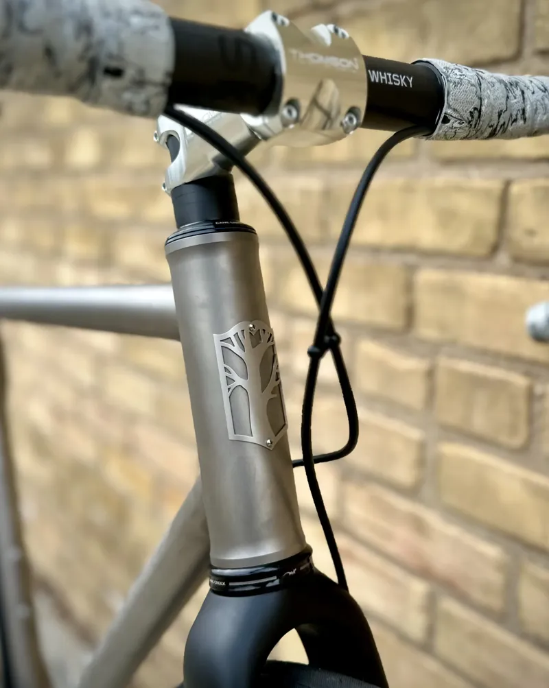 Mosaic GT2 AR Rival AXS GC3 Pro Carbon Wheels: Raw Titanium 54cm -2