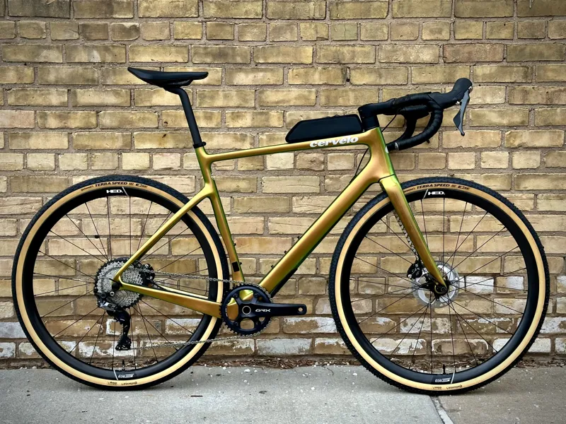 Cervelo Aspero-5 LTD GRX 810 HED GC3 Performance: Lime Shimmer - 56cm