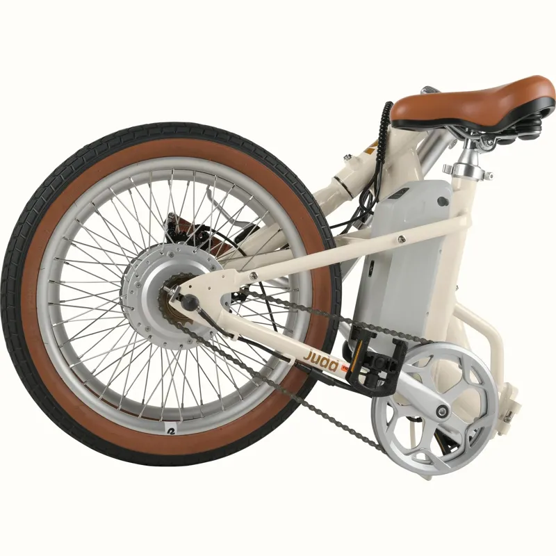 Retrospec Judd Rev Folding Electric Bike 36V/350W: Eggshell -4