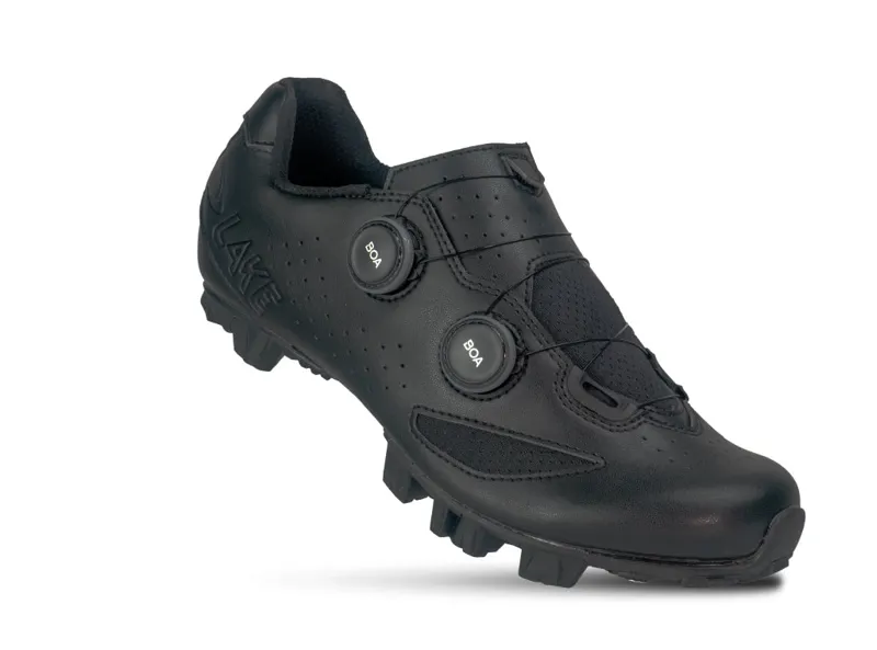Lake Cycling MX190 Regular Shoes in Black/Black-1