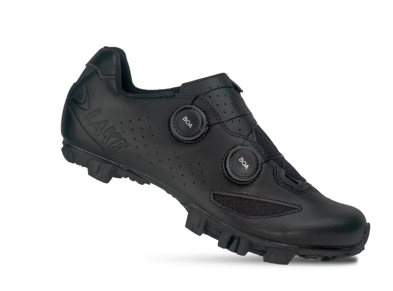 Lake Cycling MX190-X Wide Shoes in Black/Black