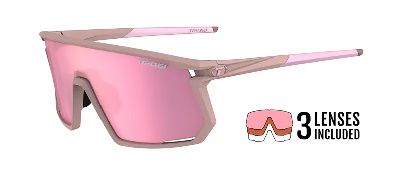 Tifosi Optics Moab Sunglasses in Clarion Rose/AC Red/Clear-6