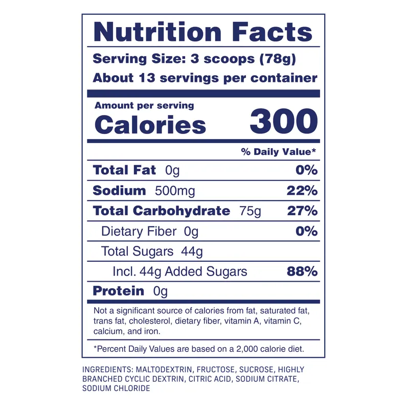 Carbs Fuel Original Sport Drink Mix 1000g Stand Up Pouch-2