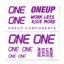 OneUp Components Decal Kit in Purple