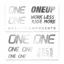 OneUp Components Decal Kit in Silver