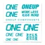 OneUp Components Decal Kit in Turquoise