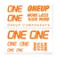 One Up Components Decal Kit in Orange
