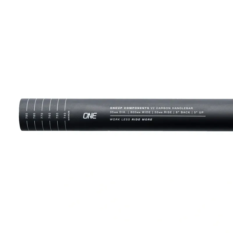 OneUp Components V2 Carbon Handlebar 35mm Rise 760mm Width-2