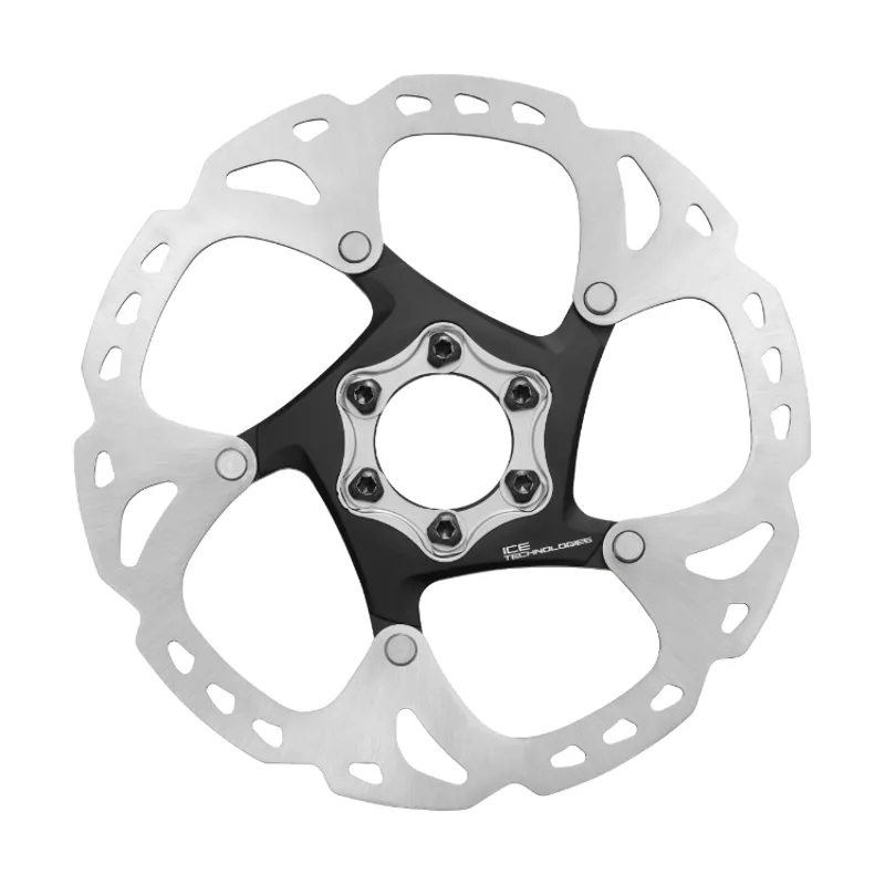 Shimano Deore XT SM-RT86-S 160mm 6-Bolt Disc Brake Rotor in Silver/Black