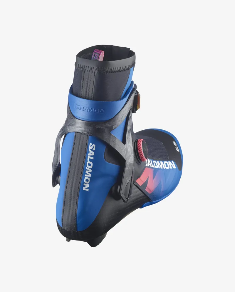 Salomon S/LAB EQUIPE SKATE BOA Nordic Boots in Black / Race Blue / Equipe Red-1