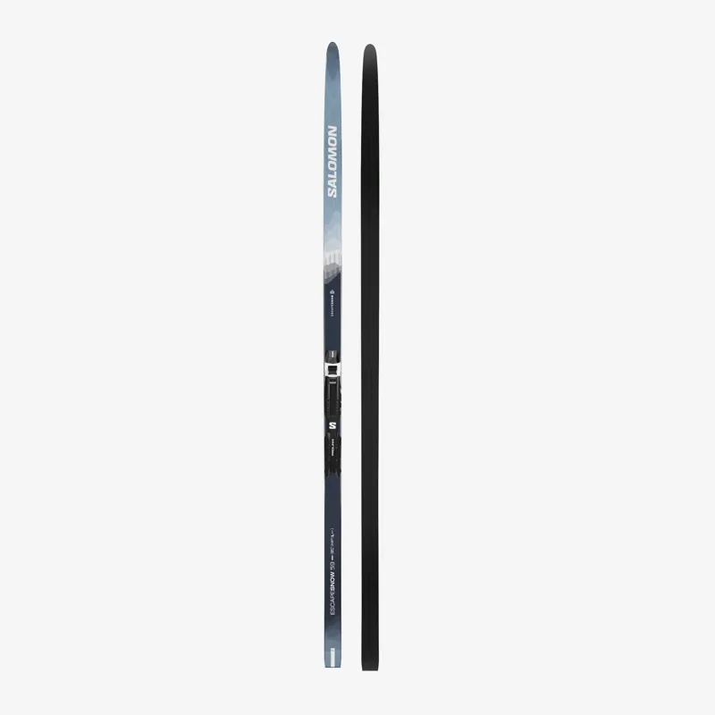 Salomon Escape Snow 59 Grip Predrilled Nordic Skis in Coppen Blue / Sargasso Sea-2