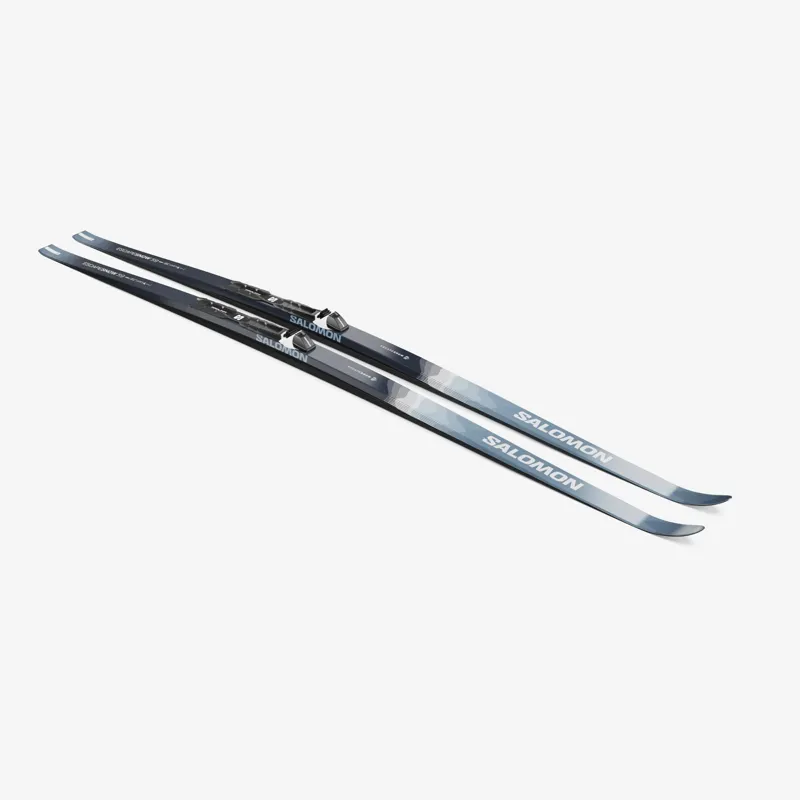 Salomon Escape Snow 59 Grip Predrilled Nordic Skis in Coppen Blue / Sargasso Sea-1