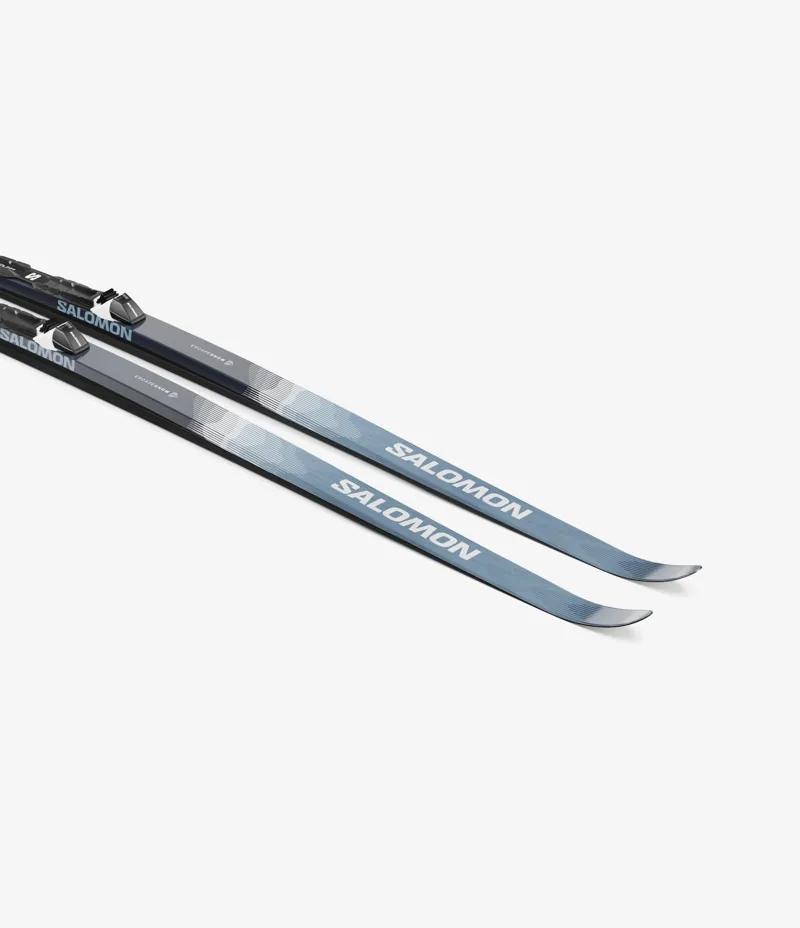 Salomon Escape Snow 59 Grip Predrilled Nordic Skis in Coppen Blue / Sargasso Sea-6