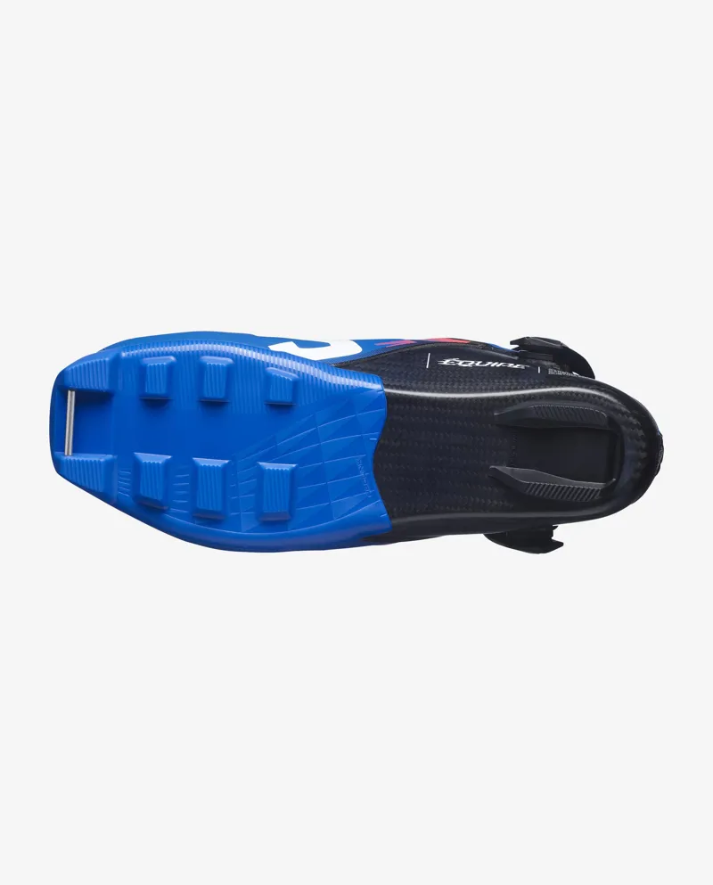 Salomon S/LAB EQUIPE SKATE BOA Nordic Boots in Black / Race Blue / Equipe Red-2