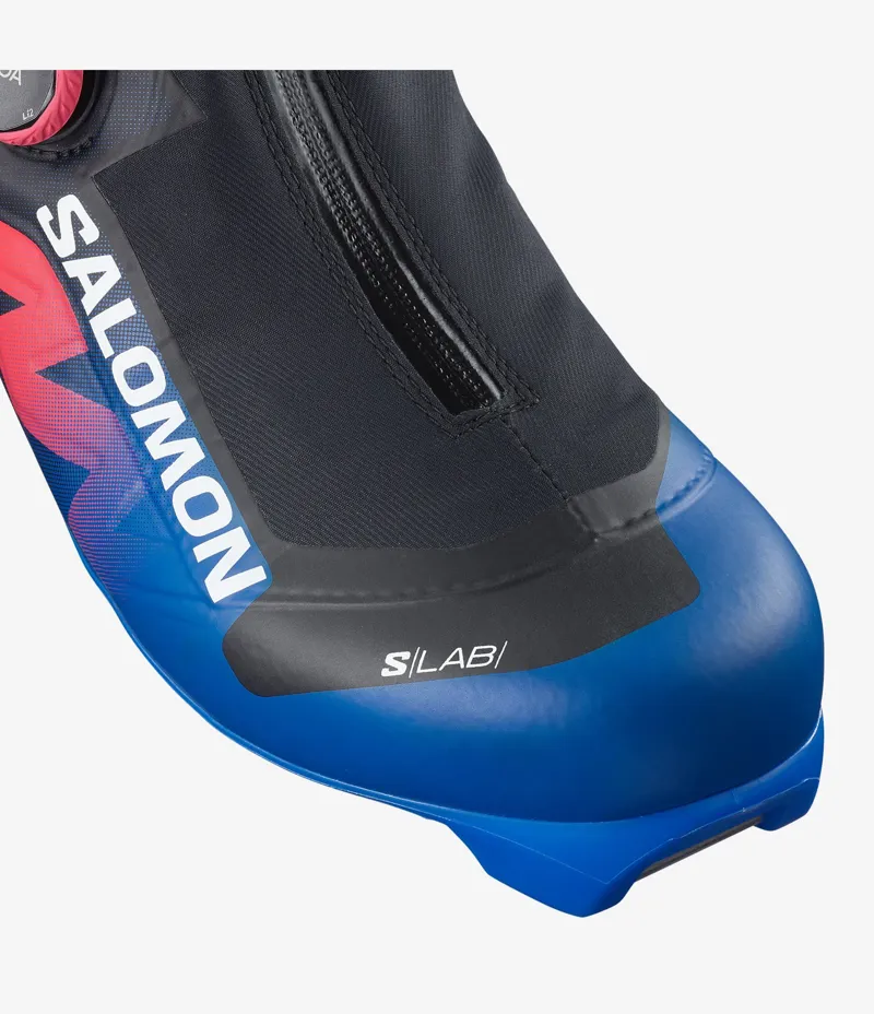 Salomon S/LAB EQUIPE SKATE BOA Nordic Boots in Black / Race Blue / Equipe Red-3