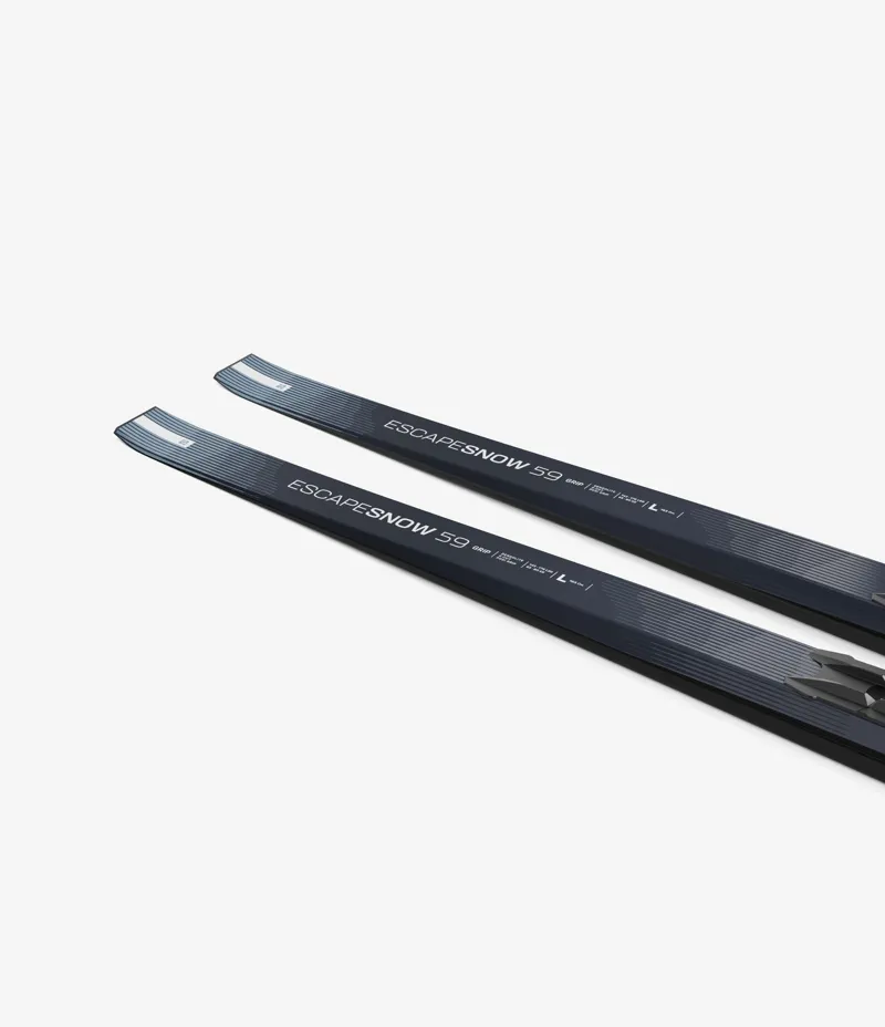 Salomon Escape Snow 59 Grip Predrilled Nordic Skis in Coppen Blue / Sargasso Sea-5