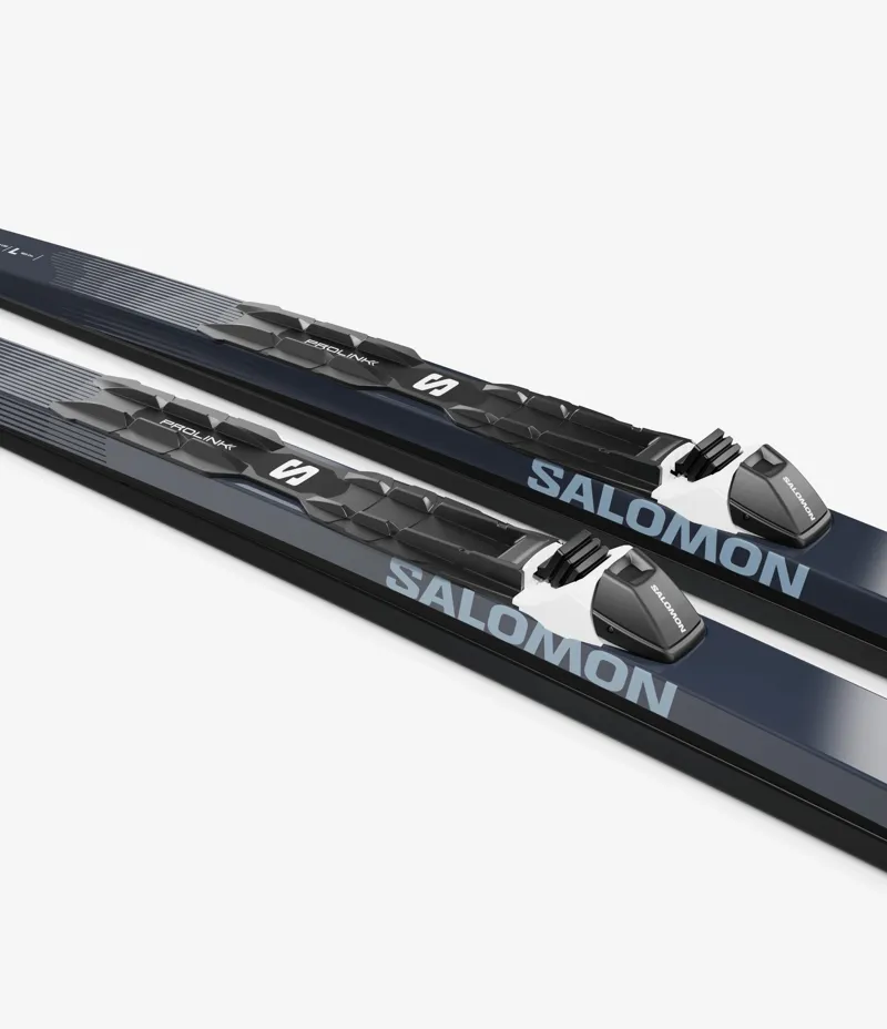 Salomon Escape Snow 59 Grip Predrilled Nordic Skis in Coppen Blue / Sargasso Sea-4