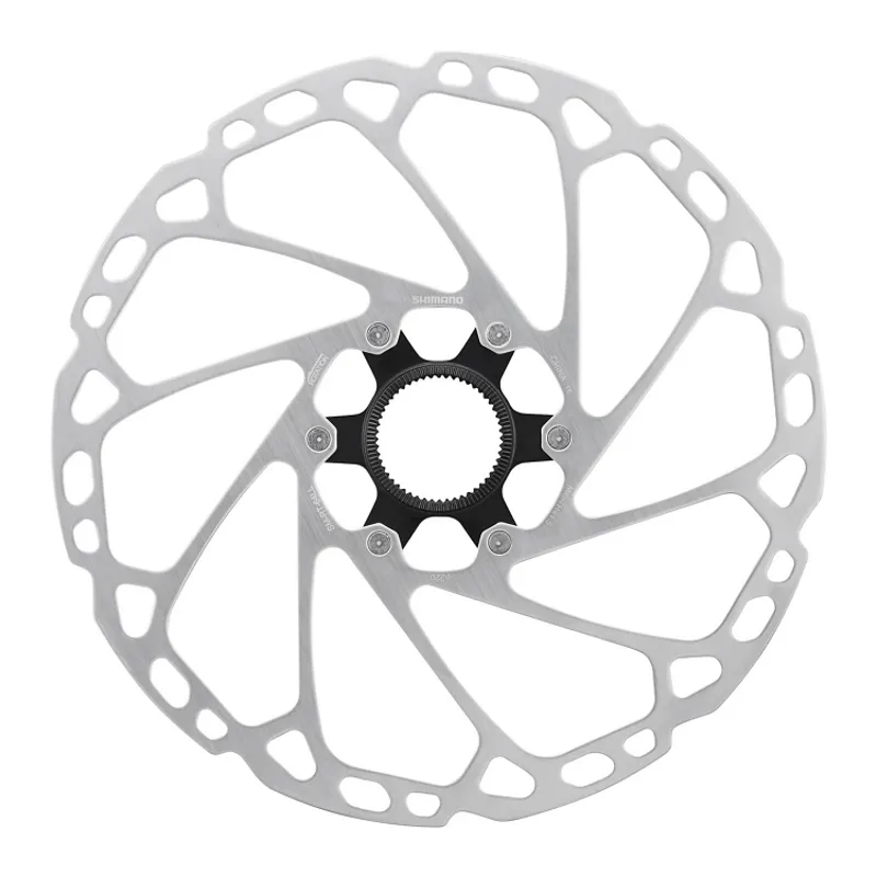 Shimano GRX SM-RT64-S External Lockring 160mm Center Lock Disc Brake Rotor in Silver