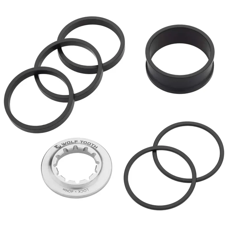 Wolf Tooth Single Speed Spacer Kit W/lockring - Black