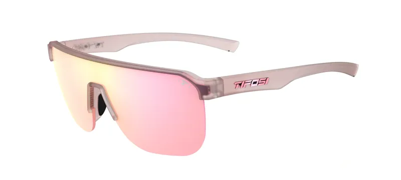 Tifosi Sanctum SL Sunglasses in Frosted Rose Pink Mirror-1