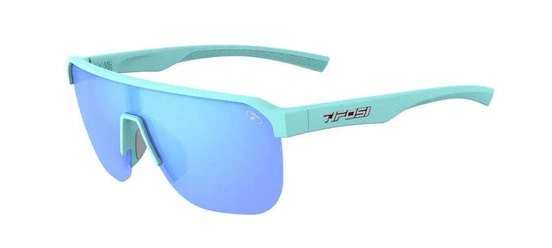 Tifosi Sanctum SL Sunglasses in Glacier Blue Sky Blue Mirror-1