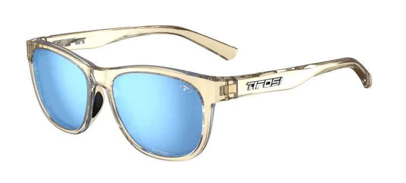 Tifosi Swank Sunglasses: Golden Ray w/ Sky Blue Mirror Lens