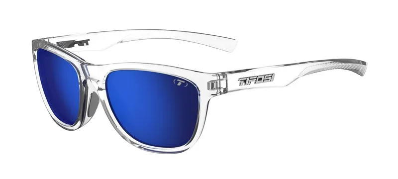 Tifosi Swank S Sunglasses in Crystal Clear Cobalt Blue Mirror