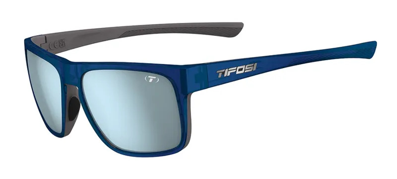 Tifosi SWICK Sunglasses: Midnight Navy w/ Smoke Bright Blue Mirror Lens