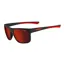 Tifosi Swick Sunglasses Satin Black and Crimson/ Smoke Red Lens