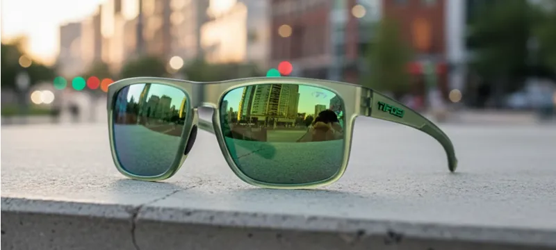 Tifosi Swick Sunglasses in Forest Vapor Smoke Green Mirror-4