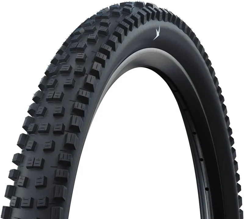 Schwalbe Nobby Nic Tire 29 x 2.25 Clincher Wire Standard Addix Green E-50 in Black
