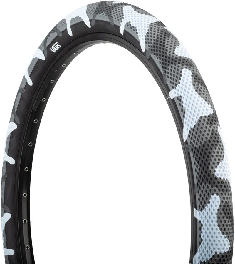 Cult X Vans Clincher Wire Bead Tire 20 X 2.4 in Grey Camo / Black 