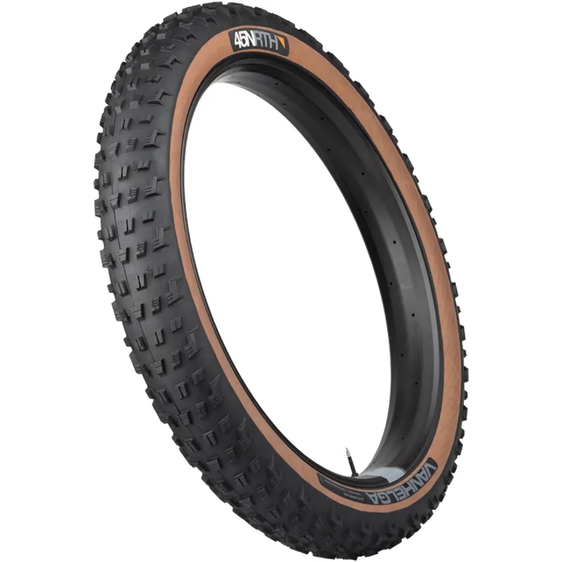 45NRTH Vanhelga 60tpi 26 X 4.2 Tubeless Folding Tire in Black/Tan