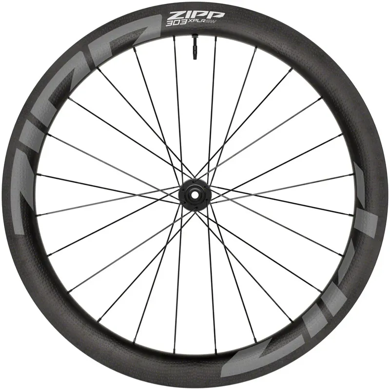 Zipp 303 XPLR SW Carbon Tubeless Disc Brake Center Locking 700c Front Wheel 24 Spokes 12x100mm