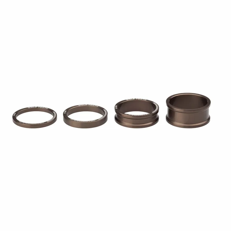 Wolf Tooth Precision Headset Spacers 3/5/10/15mm in Espresso