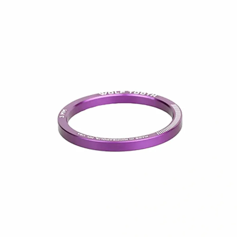 Wolf Tooth Precision Headset Spacers 3 5 10 15mm Kit in Ultraviolet Purple-1