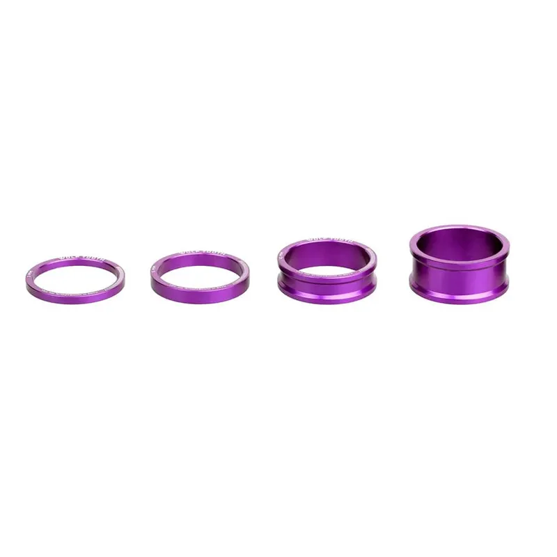 Wolf Tooth Precision Headset Spacers 3 5 10 15mm Kit in Ultraviolet Purple