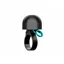 Spurcycle Compact Bell: Black + Teal - 22.2mm