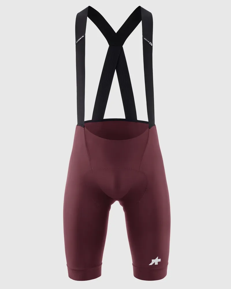Assos Mille GT Bib Shorts S11 in Burgundy Red