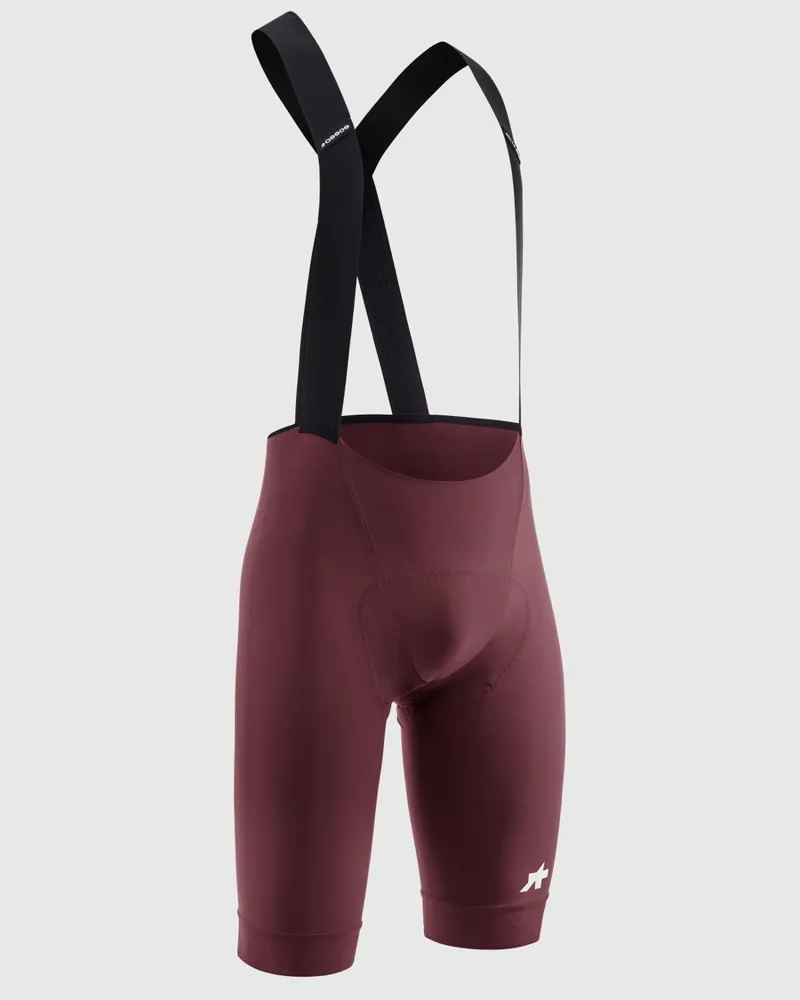 Assos Mille GT Bib Shorts S11 in Burgundy Red-2