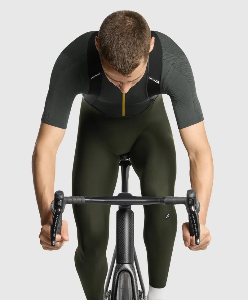 Assos Mille GT Spring Fall Bib Tights S11 in Green-5